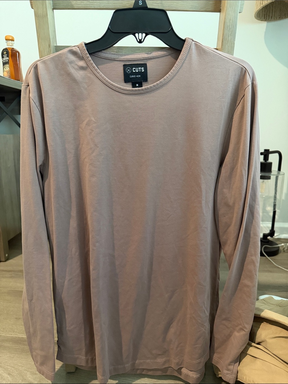 Cuts Clothing Men’s Long Sleeve Tee - Dusty Mauve